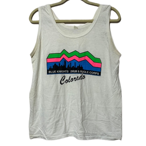 Vintage Other - Vintage Blue Knights Drum Corps Tank Top